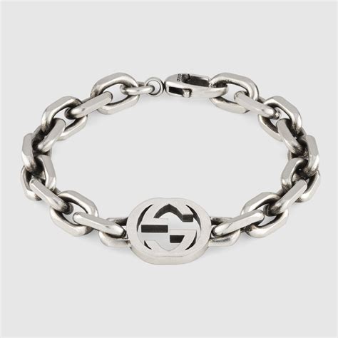 braccial gucci argento|bracciale gucci original.